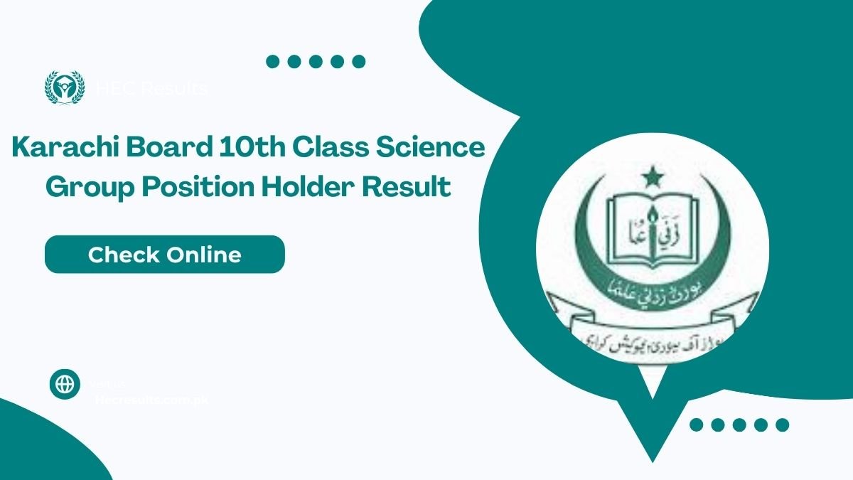 Karachi Board 10th Class Science Group Position Holder Result 2025