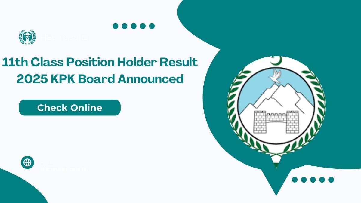 11th Class Position Holder Result 2025 KPK Board Announced