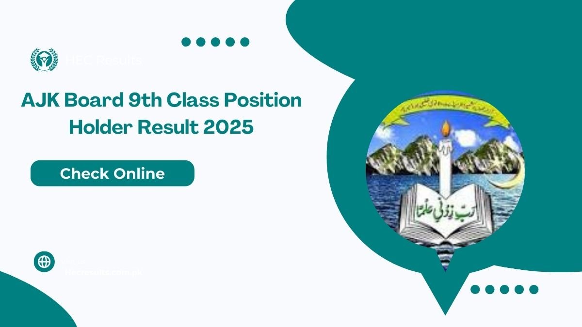 AJK Board 9th Class Position Holder Result 2025