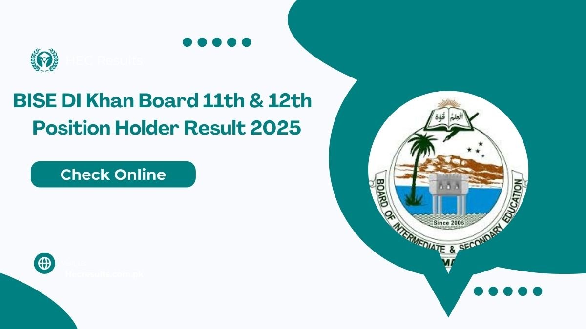 BISE DI Khan Board 11th & 12th Class Position Holder Result 2025