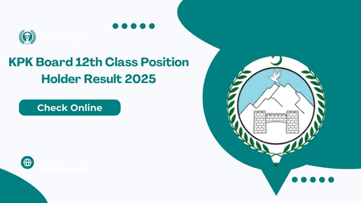 KPK Board 12th Class Position Holder Result 2025 FA FSc ICS Toppers