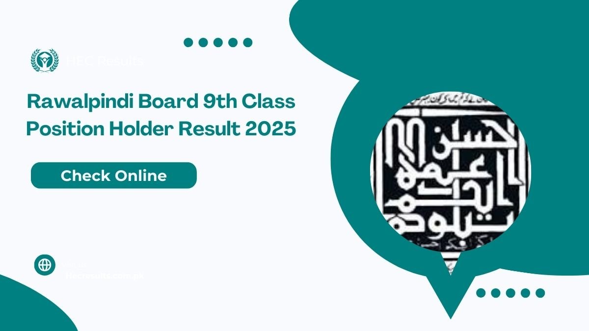 Rawalpindi Board 9th Class Position Holder Result 2025 [ Link Out ]