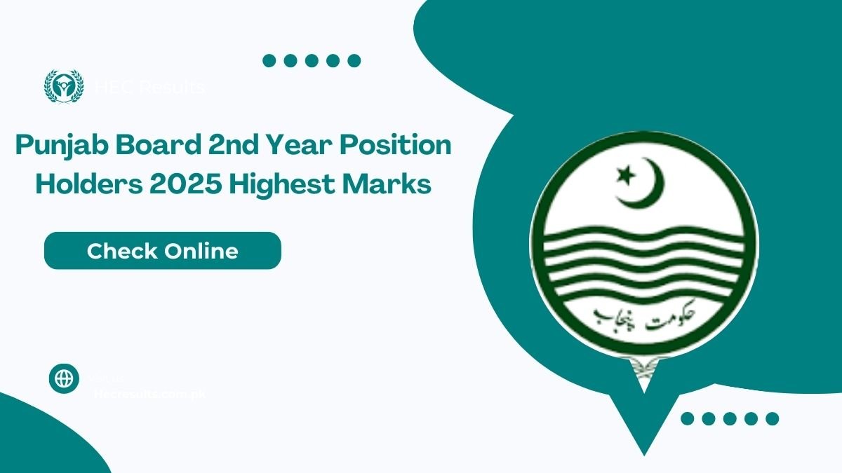 All Punjab Board 2nd Year Position Holders 2025 Highest Marks