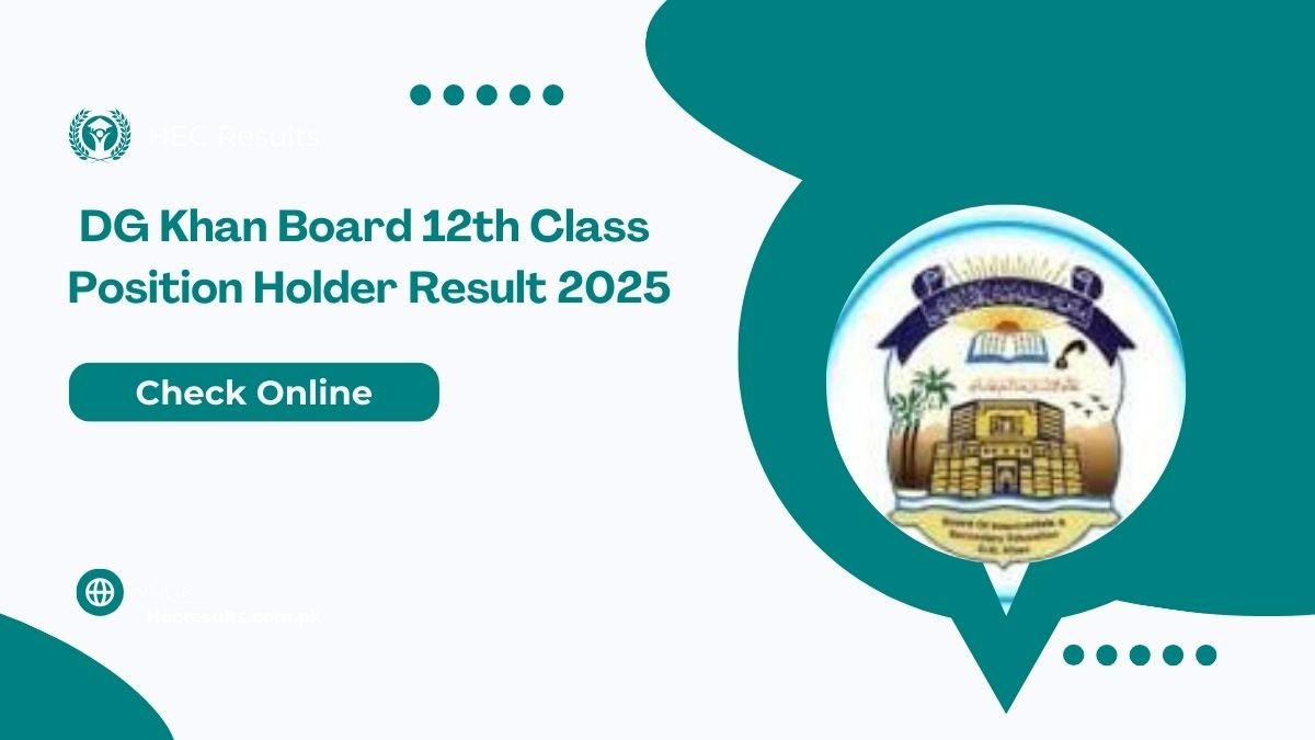 DG Khan Board 12th Class Position Holder Result 2025