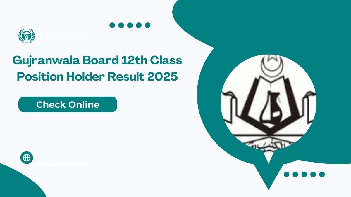 Gujranwala Board 12th Class Position Holder Result 2025