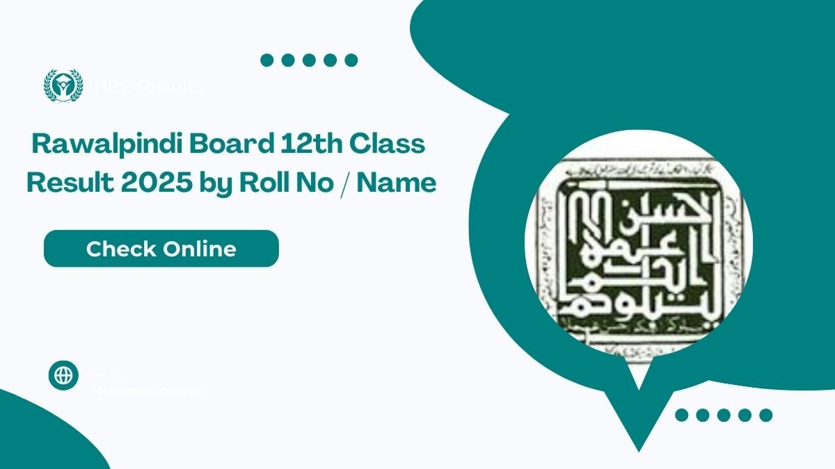Rawalpindi Board 12th Class Result 2025 by Roll No / Name
