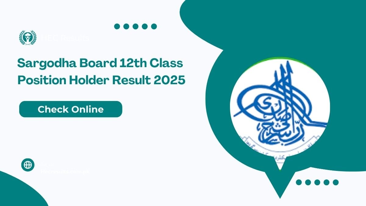 Sargodha Board 12th Class Position Holder Result 2025